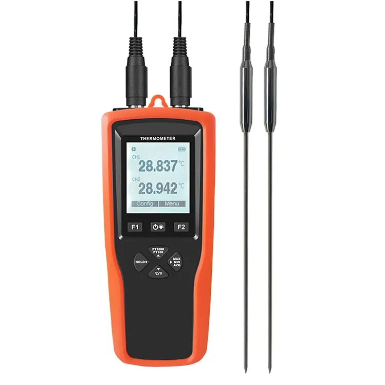 Digital Hygrometer Probe - Digital Thermometer Dual Channels Pt100 Thermometer