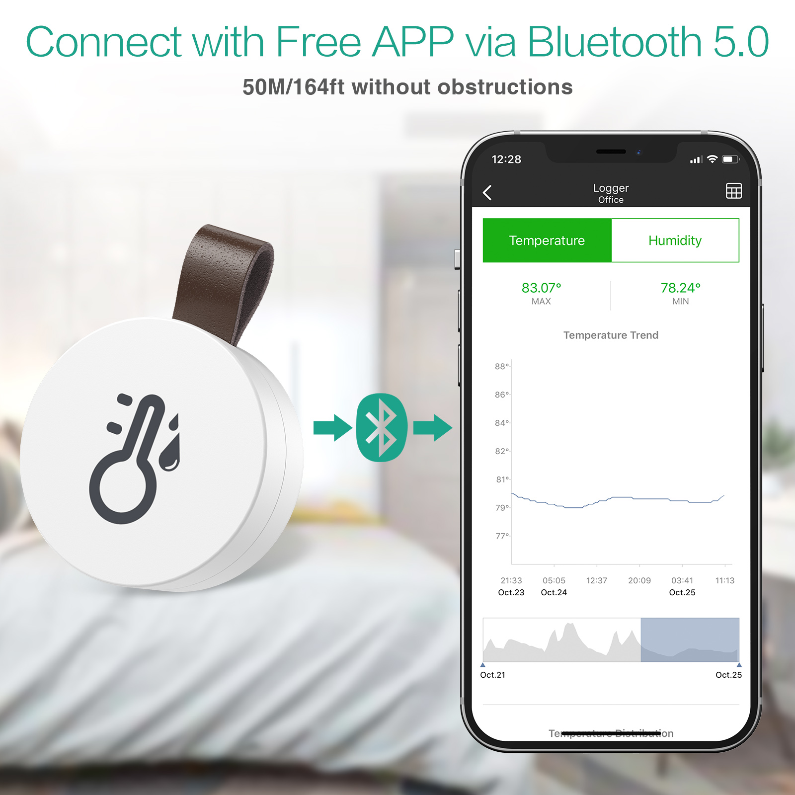 ORIA Wireless Thermometer Blue - огляд і ціна Digital Hygrometer Probe