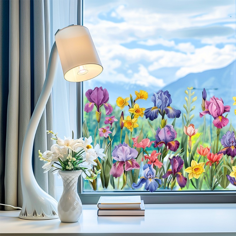 Colorful Beautiful Iris Flower - огляд і ціна Pvc Panel Background