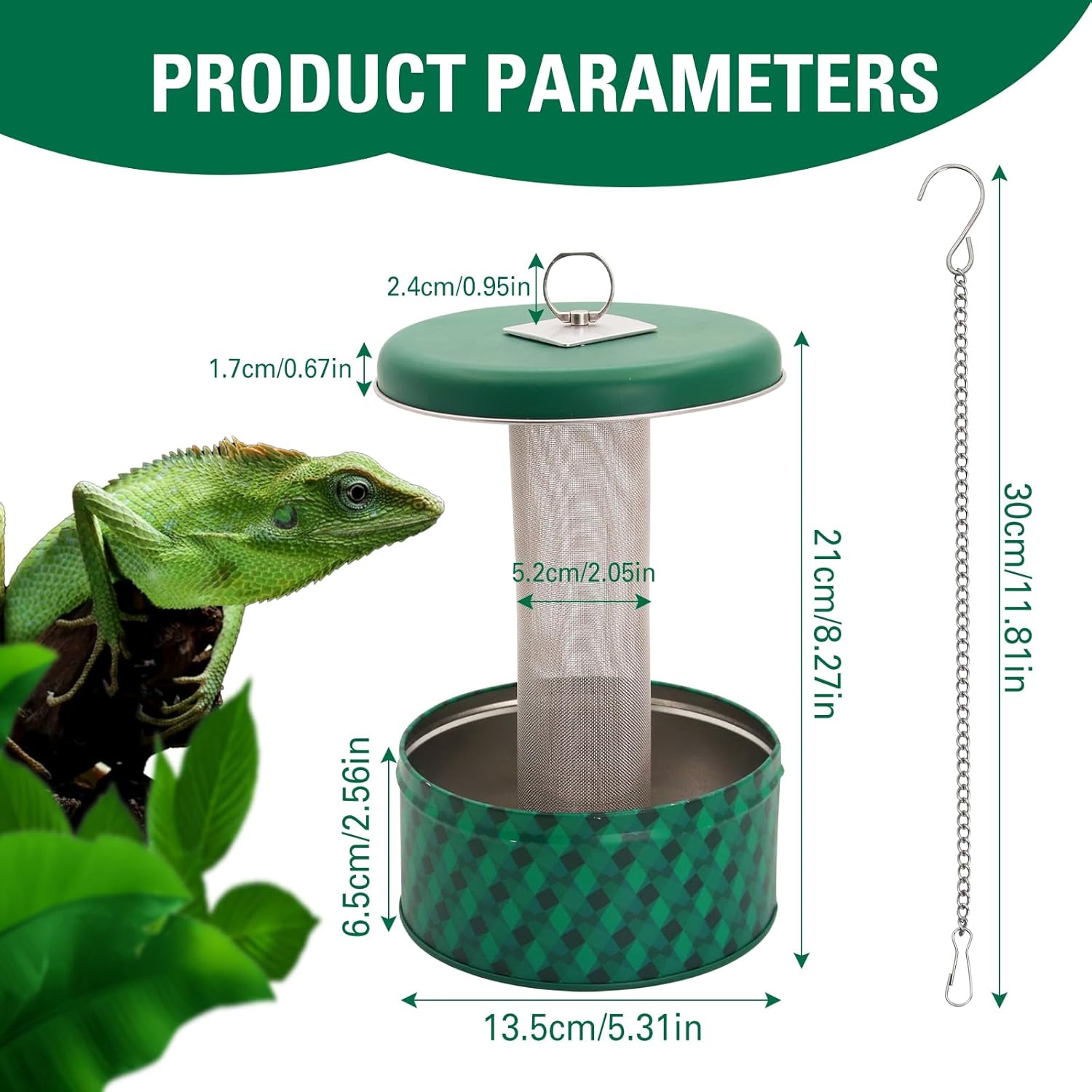 Bearded Dragon Feeder Chameleo - огляд і ціна Water Dish Reptile